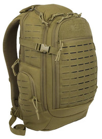 Thumbnail for Elite Survival Systems Olive Green Guardian EDC CCW backpack with molle webbing and side compression straps, isolated on a white background.