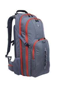 Thumbnail for Gray and orange Elite Survival Systems STEALTH Covert Operations Backpack with multiple compartments and side mesh pocket, isolated on a white background.