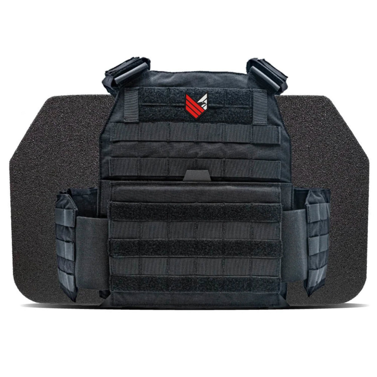 A Body Armor Direct Advanced Body Armor Plate Carrier with Cummerbund on a white background.