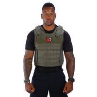 Thumbnail for A man wearing a Body Armor Direct All Star Tactical Enhanced Multi-Threat Vest by Body Armor Direct.