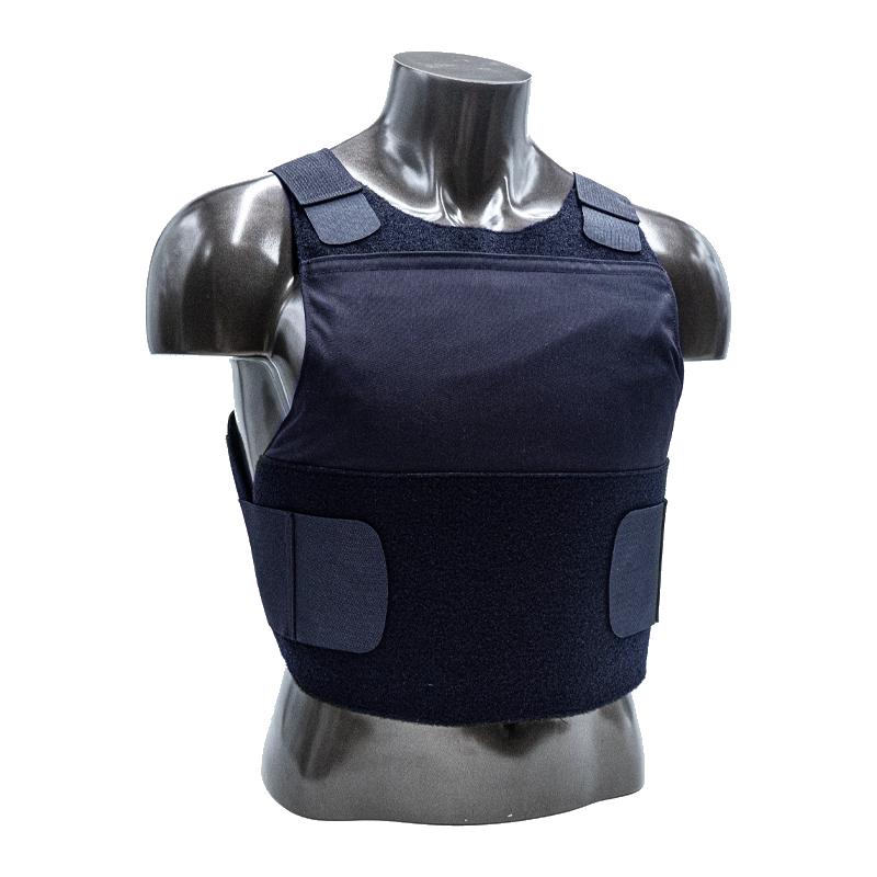 A mannequin wearing a Body Armor Direct Freedom Concealable Carrier.