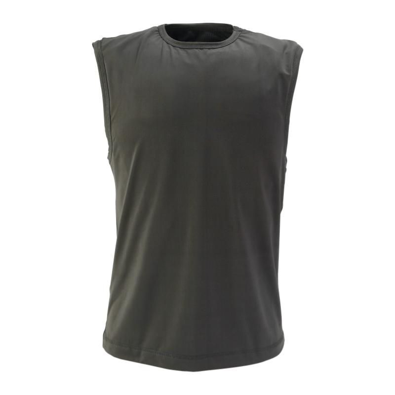 A men's Body Armor Direct VIP T-Shirt Concealable Enhanced Multi-Threat black sleeveless top.