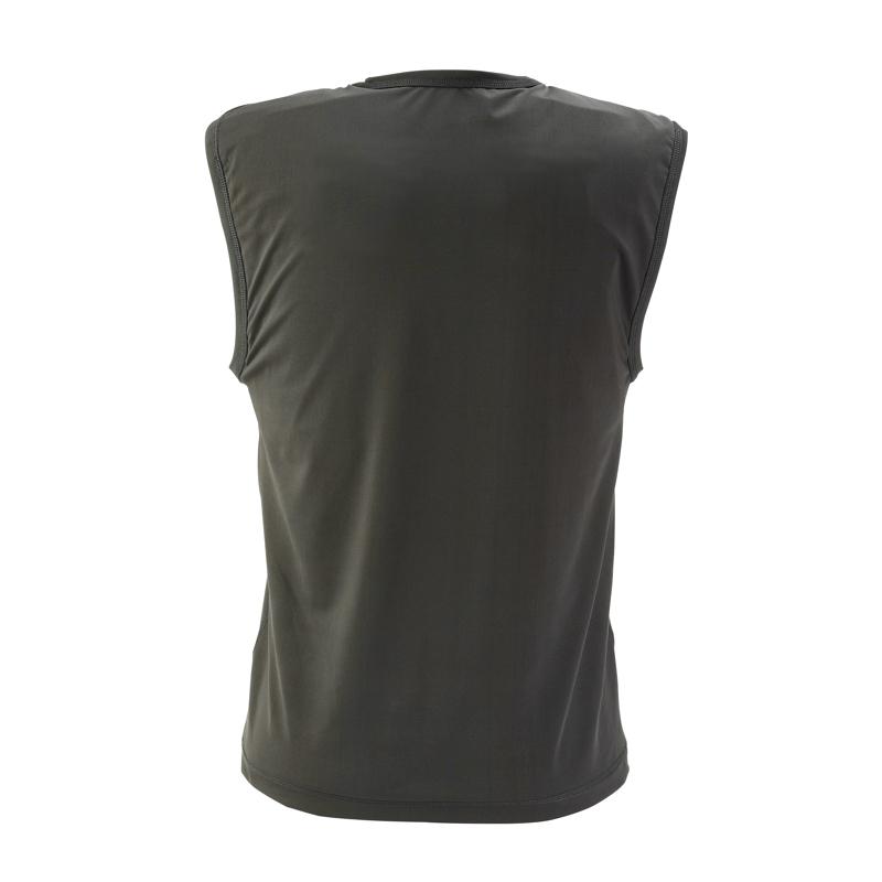 The back view of a man wearing a Body Armor Direct VIP T-Shirt Concealable Enhanced Multi-Threat.