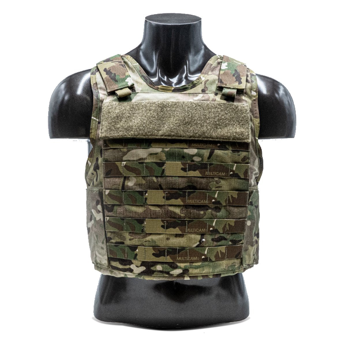 A Body Armor Direct All Star Tactical Enhanced Multi-Threat Vest plate carrier on a mannequin.