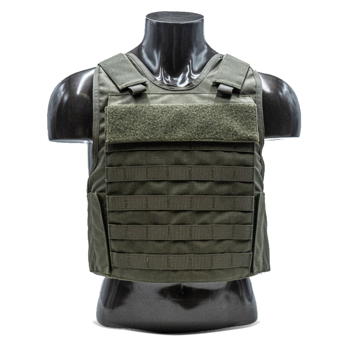 A Body Armor Direct mannequin wearing a Plate Carrier.