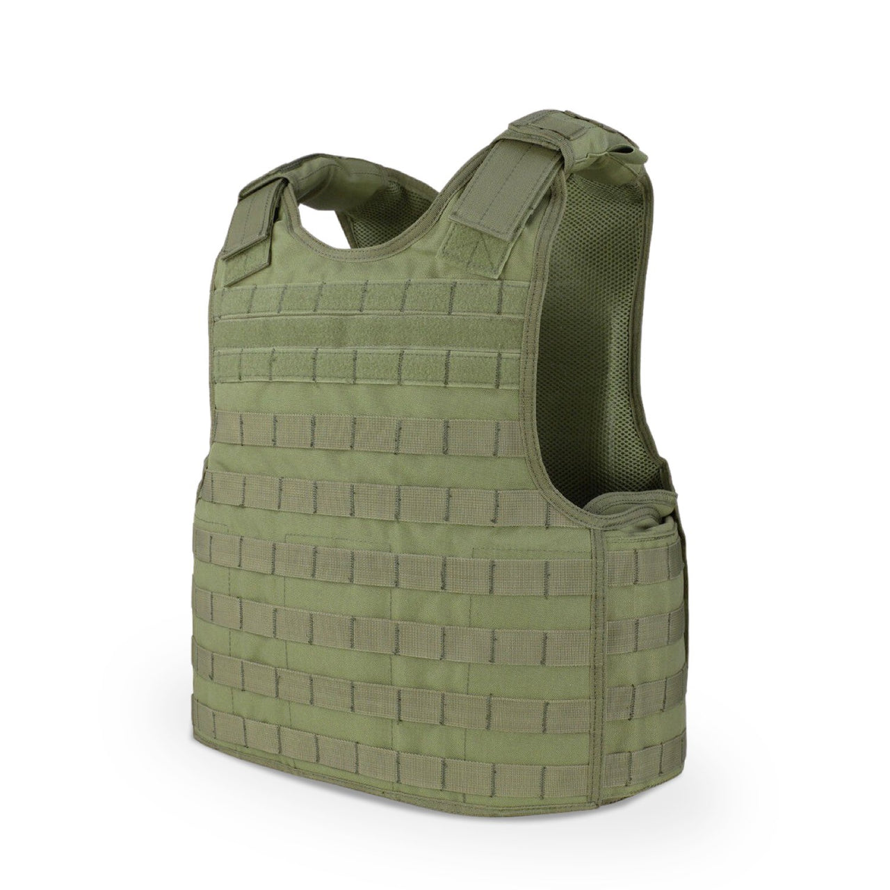 A Body Armor Direct Defender Tactical Multi-Threat Soft Armor Vest & Plate Carrier in One on a white background.