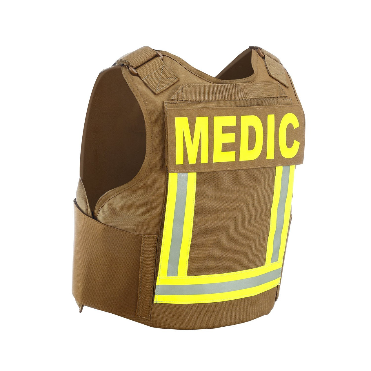 A Body Armor Direct Fireman Tactical Multi-Threat vest with the word Medic on it.
