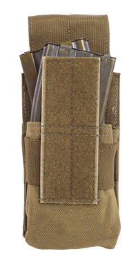 Thumbnail for A tan Elite Survival Systems Belt Mag Holders containing several rifle magazines, viewed against a white background.