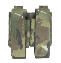 Thumbnail for Double Elite Survival Systems Molle Grenade Pouches 40mm military magazine pouch isolated on a white background.