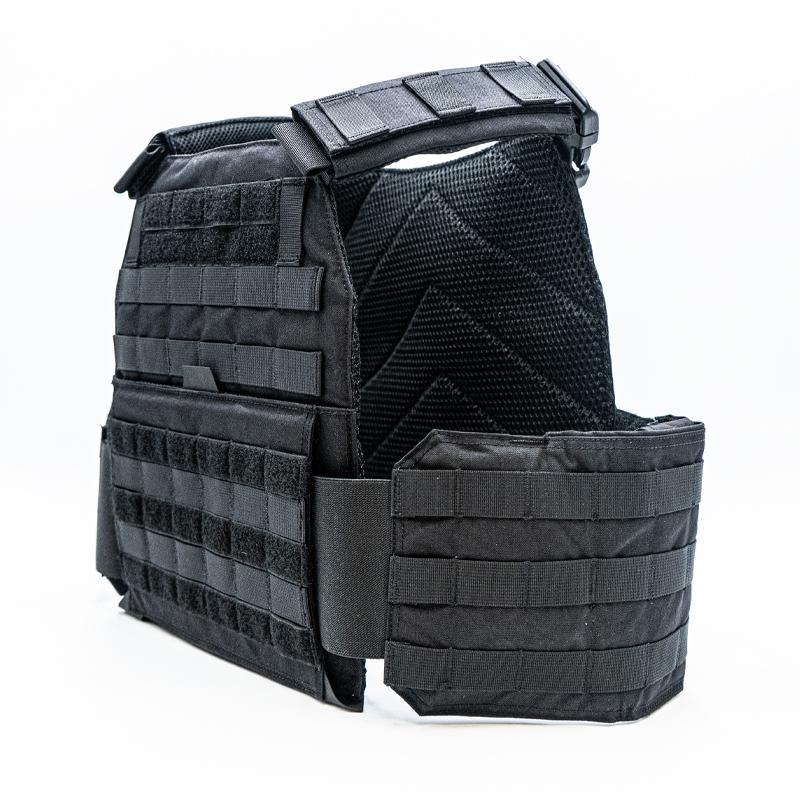 A Body Armor Direct Advanced Body Armor Plate Carrier with Cummerbund on a white background.