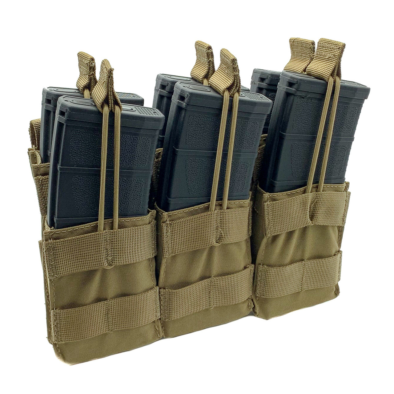 Shellback Tactical Shellback Tactical Triple Stacker Open Top M4 Mag Pouch.