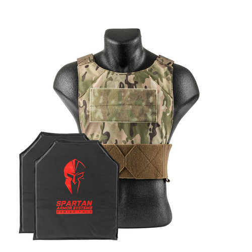 Black Spartan Armor Systems™ Flex Fused Core™ IIIA Soft Body Armor and Spartan DL Concealment Plate Carrier