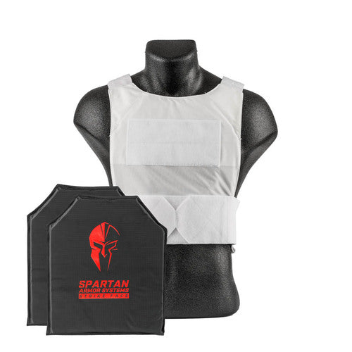 Black Spartan Armor Systems™ Flex Fused Core™ IIIA Soft Body Armor and Spartan DL Concealment Plate Carrier