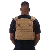 Thumbnail for The back view of a man wearing a Body Armor Direct Expert Plate Carrier.