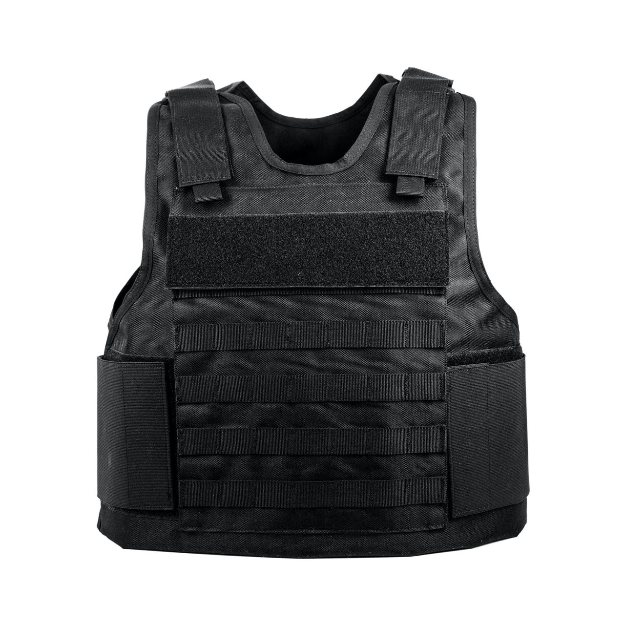 A black Body Armor Direct All Star Tactical Enhanced Multi-Threat Vest on a white background.