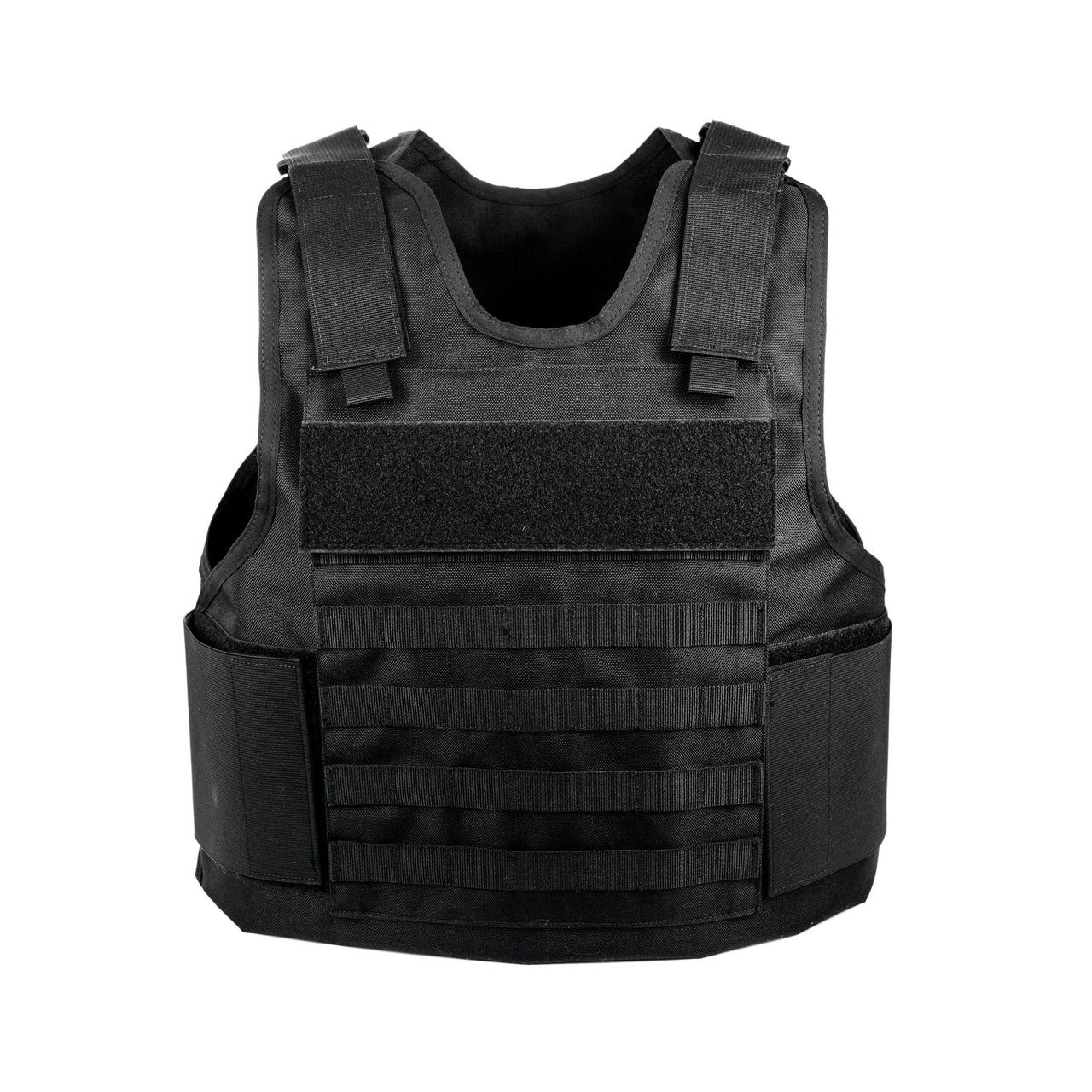 A black Body Armor Direct All Star Tactical Enhanced Multi-Threat Vest on a white background.