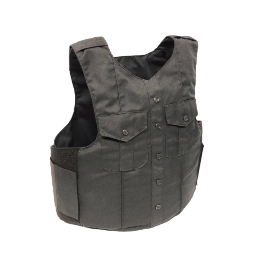 A Body Armor Direct Uniform Style Carrier vest with two pockets on it.