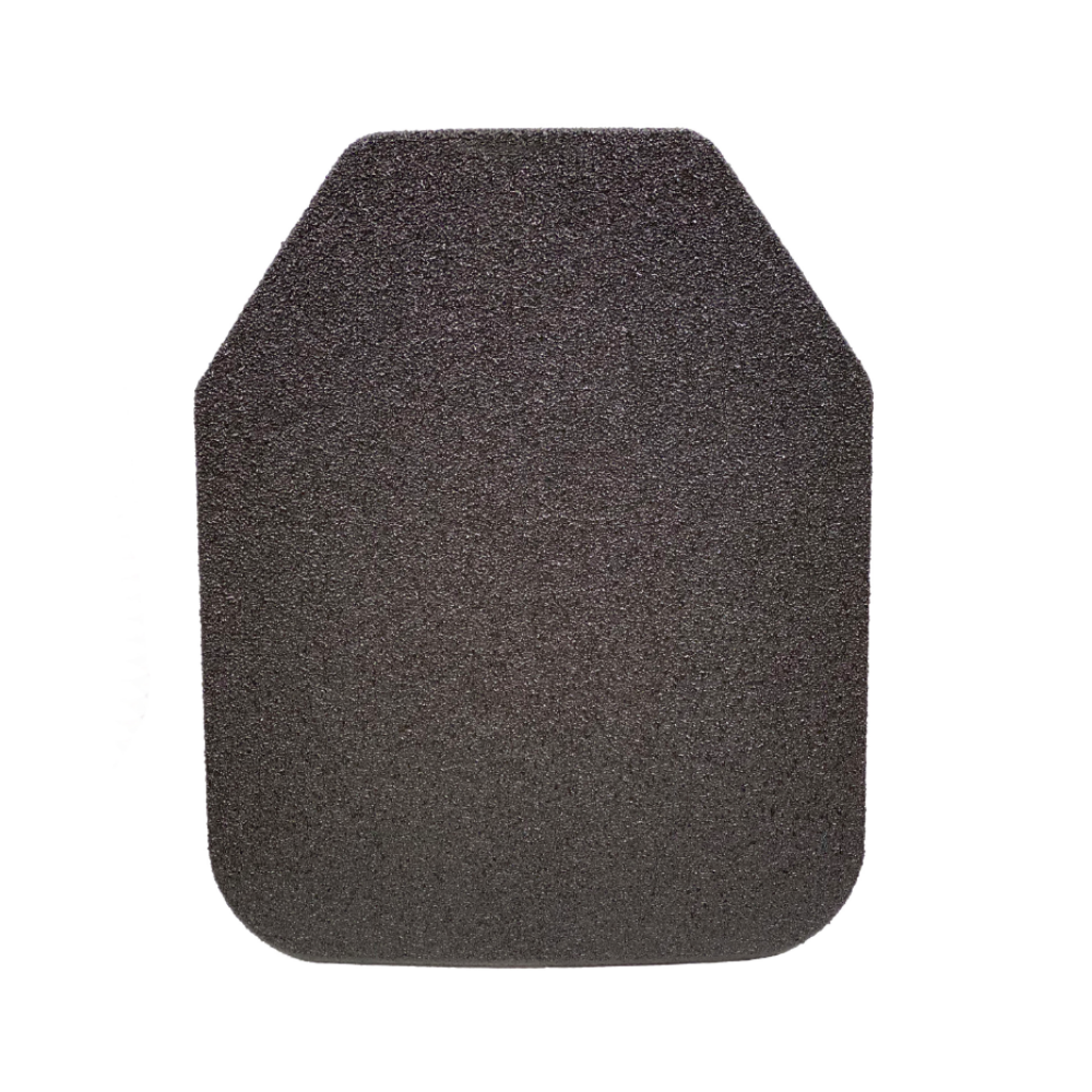 A black Body Armor Direct Level III Steel Plate on a white background.