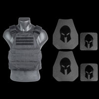 Thumbnail for Spartan Armor Systems Spartan™ Omega™ AR500 Body Armor And Spartan Swimmers Cut Plate Carrier Entry Level Package - black.
