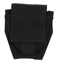 Thumbnail for Elite Survival Systems Black fingerless tactical glove with Velcro closure, isolated on a white background.