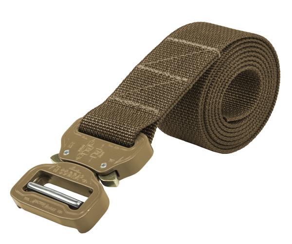 A Cobra Tactical Belt by Elite Survival Systems with a metal buckle.
