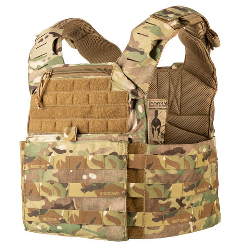 A Spartan Armor Systems Leonidas plate carrier on a white background.