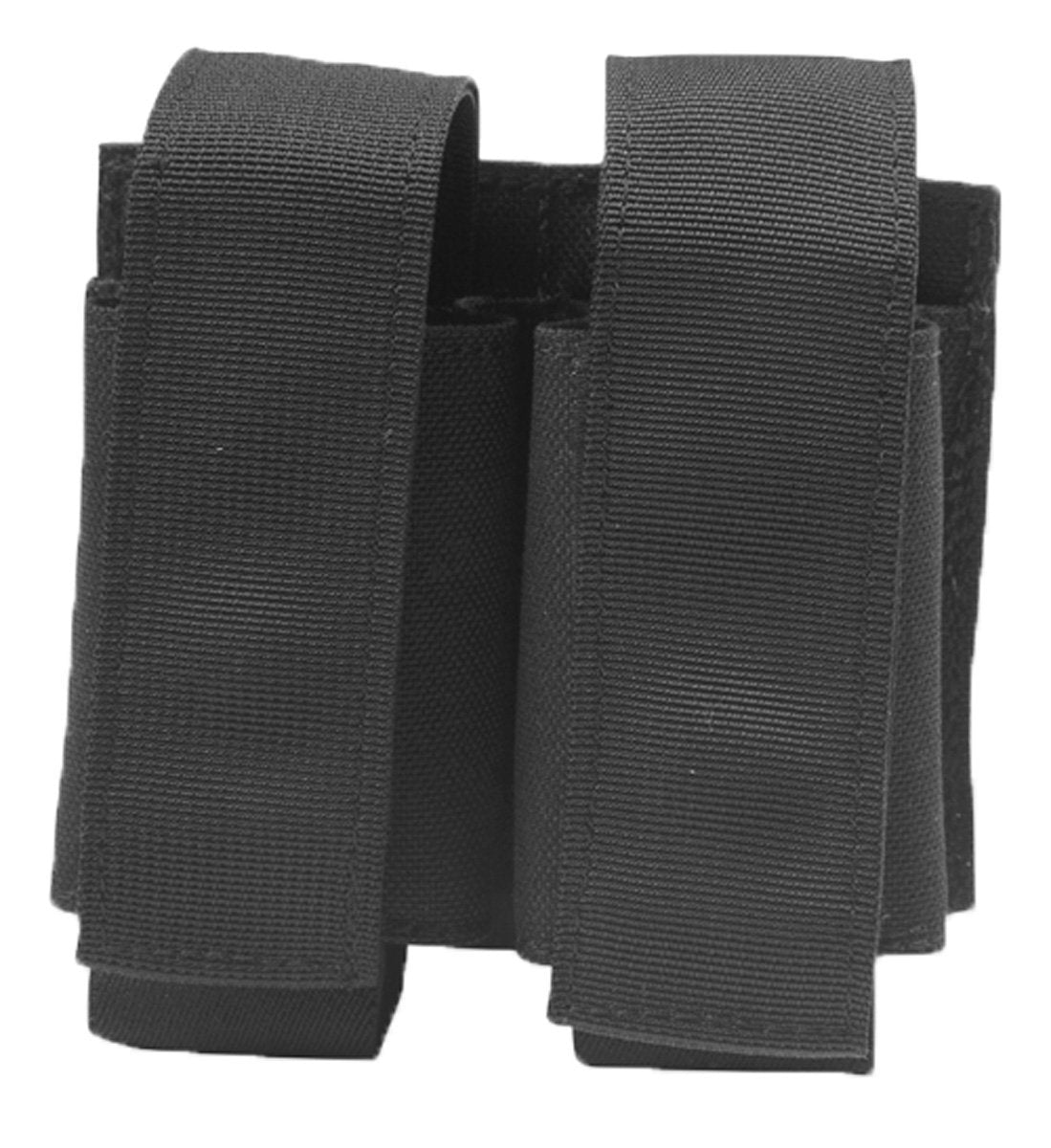 A pair of black Elite Survival Systems 1000 denier nylon ankle weights with velcro straps, isolated on a white background.