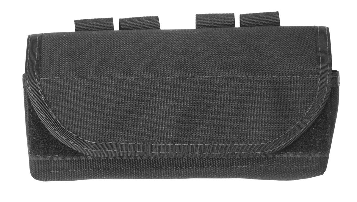 Elite Survival Systems Elite Survival System MOLLE Shotgun Shell Pouches with velcro fastening isolated on a white background.