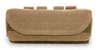 Thumbnail for A tan Elite Survival Systems MOLLE Shotgun Shell Pouches isolated on a white background.