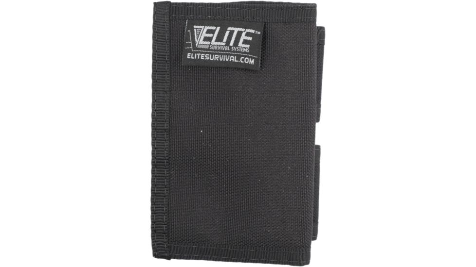 Black Elite Survival Systems Single/Double Speedloader Pouches with the logo displayed on the front.