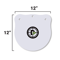 Thumbnail for 12-inch-ar500-steel-gong-target-white