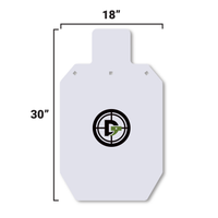 Thumbnail for 18-inch-ar500-steel-silhouette-target-white