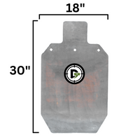 Thumbnail for 18x30-ar500-steel-silhouette-target-raw-unpainted