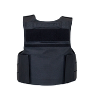 Thumbnail for rear view of blackpatrol body armor vest with velcro & elastic cummerbund