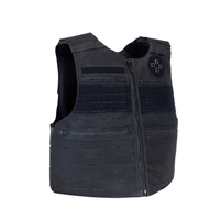 Thumbnail for profile view of first responder body armor uniform style vest with zipp pockets and molle