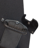 Thumbnail for back of ballistic shield with universal weapon support bracket bolted on it