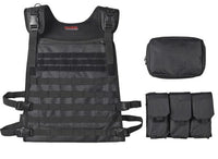 Thumbnail for A Tactical Scorpion Gear Wildcat MOLLE Armor Plate Carrier Vest with MOLLE accessories and straps.