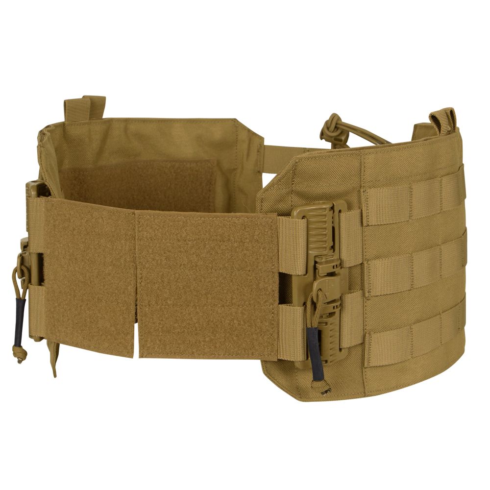 The Caliber Armor RS Cummerbund Retro Kit features Velcro and buckle closures, attachment loops, and adjustable straps—perfect for pairing with a plate carrier to boost load-bearing capability.