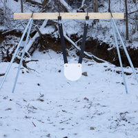Thumbnail for 2x4-steel-target-hanger-a-stand-with-gong-in-winter