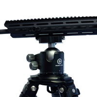 Thumbnail for 360-degree-ball-head-mount-attached-to-firearm-rail-system