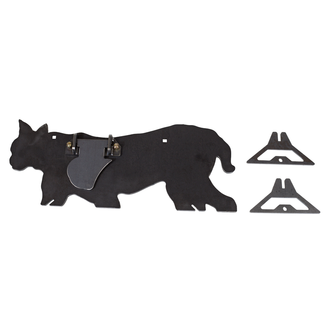 3/8" AR500 Steel Bobcat Target with Reactive Vital Paddle parts