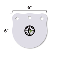 Thumbnail for 6-inch-ar500-steel-gong-target-white