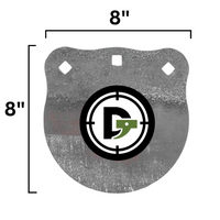 Thumbnail for 8in-ar500-steel-gong-target-raw-unpainted