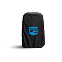 Thumbnail for A black rectangular padded case with a blue 