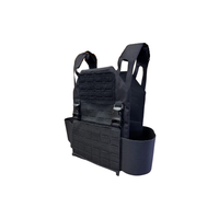 Thumbnail for The Caliber AR550 DV8 - Level III+ Body Armor Package by Caliber Armor features a black tactical vest with adjustable shoulder straps and front panel, shown on a white background.