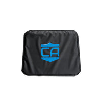Thumbnail for A black rectangular Caliber Armor cover with a blue 