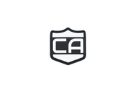 Thumbnail for The Caliber Armor Caliber PVC Morale Patch features a black and white shield with bold 