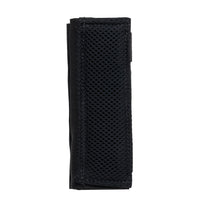 Thumbnail for A black, rectangular mesh pouch with visible stitching, designed as an accessory for Caliber Armor DV8 Shoulder Pads or your plate carrier, shown on a white background.