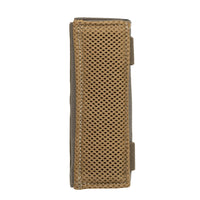 Thumbnail for The Caliber Armor DV8 Shoulder Pads are brown, rectangular mesh fabric covers with stitched edges, designed for modular carriers and displayed vertically against a white background.