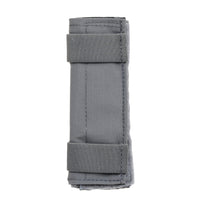 Thumbnail for The Caliber Armor DV8 Shoulder Pads are shown upright against a white background, folded and secured by two horizontal straps in a gray fabric case that resembles a modular carrier.